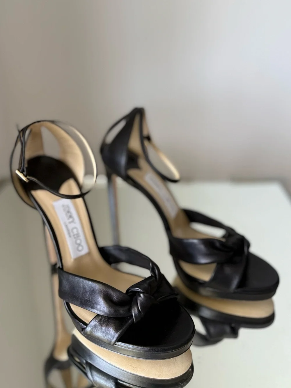 New Jimmy Choo - Rosie 120 leather sandals $1,095 37